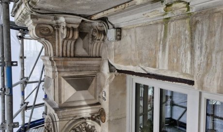 Réparation des pierres de tuffeau et étanchéité au plomb des balcons